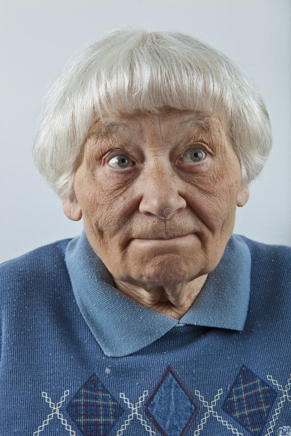 Forgetful senior woman royalty free stock images Forgetful senior woman royalty free stock images