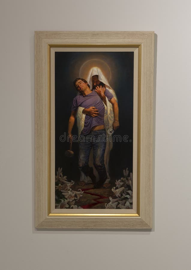 Blackshear The Forgiven HUGE OIL PAINTING MODERN Portrait WALL DECOR ART CANVAS 