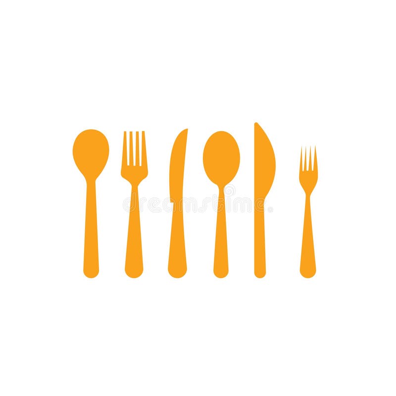 Пиктограмма иллюстрации вектора пиктограмм fork и ножа твердой изолированной на сером дизайне иллюстрация штока
