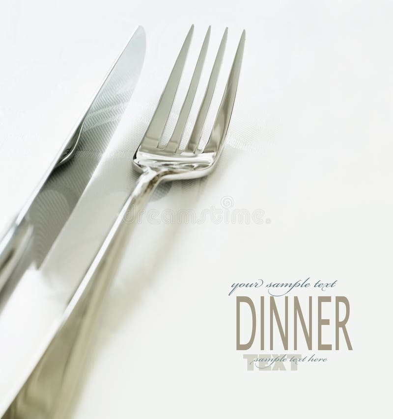 Fork and knife stock photo. Image of dinner, elegant 20594942
