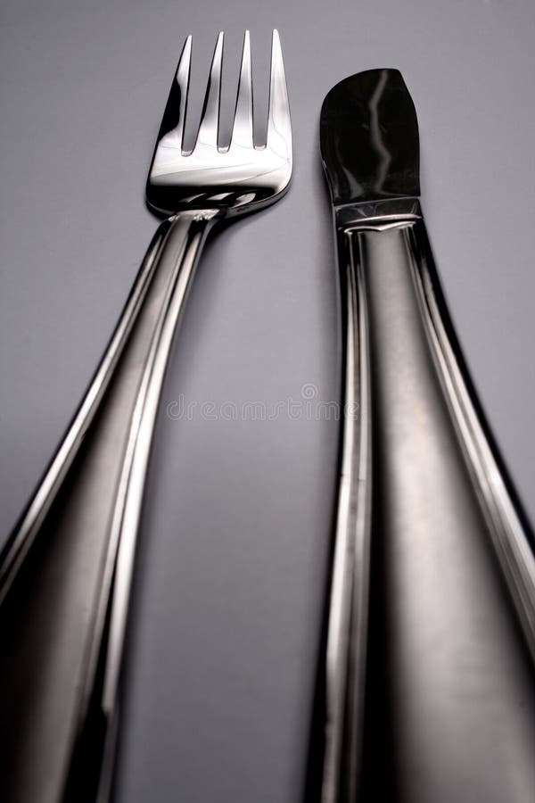 Fork and knife stock image. Image of luxury, curve, fork 4742173