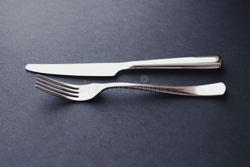 Fork and Knife, Silver Cutlery for Table Decor, Minimalistic Design and