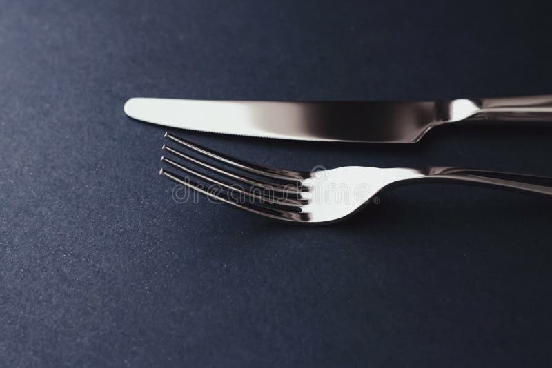 Fork and Knife, Silver Cutlery for Table Decor, Minimalistic Design and