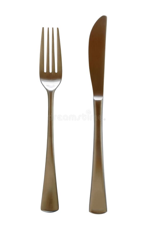 Fork And Knife silverware royalty free stock photo