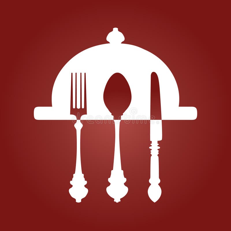 Fork Knife and Spoon Background Stock Vector Illustration of retro