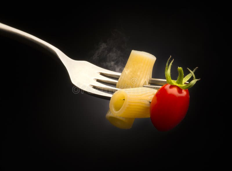 A Fork and Macaroni and Cheese Stock Image Image of cutlery, plate