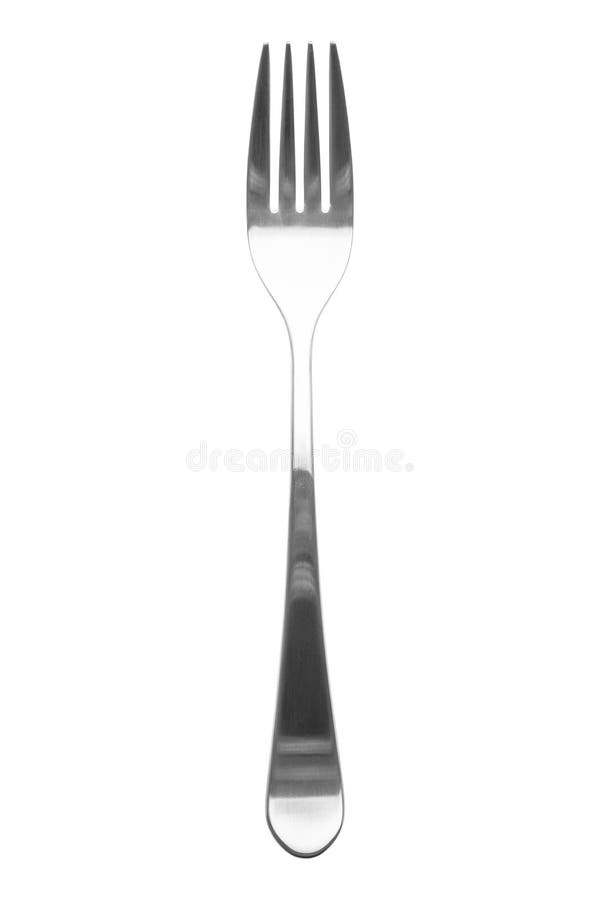 Fork. Metallic Stainless Steel Silver Fork for Cutlery Set or Table