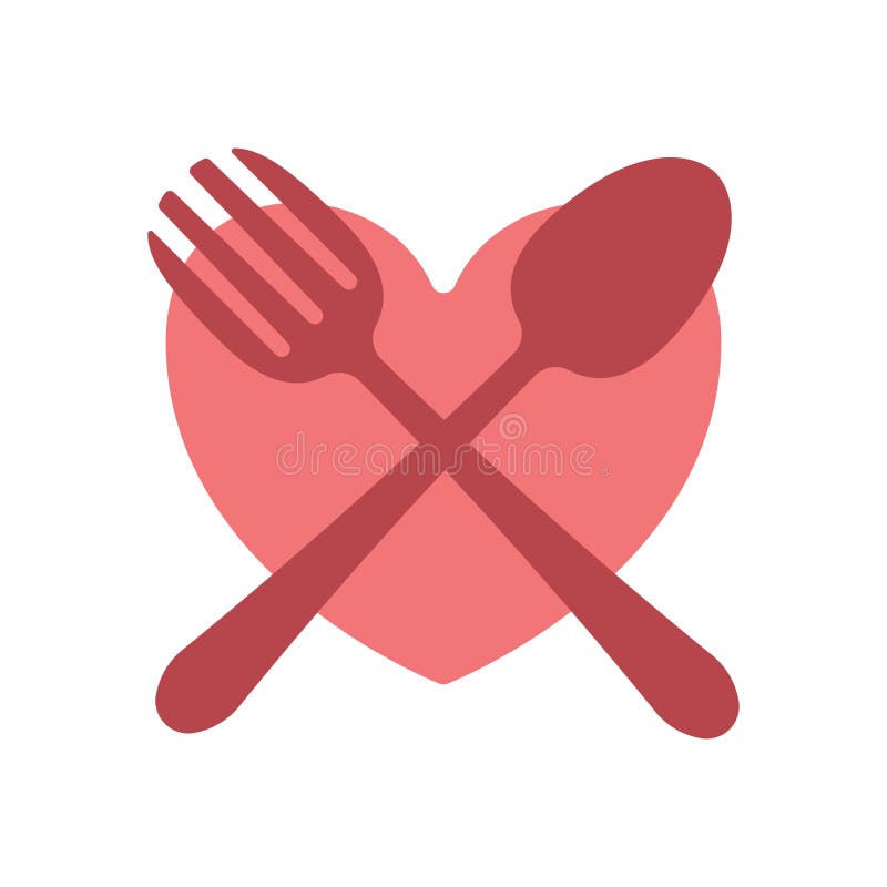Spoon Fork Love Heart Stock Illustrations 1,195 Spoon Fork Love Heart