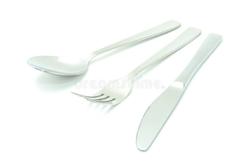 Fork spoon and knife