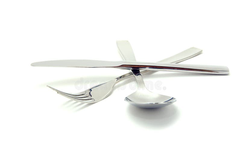 Fork, spoon and knife