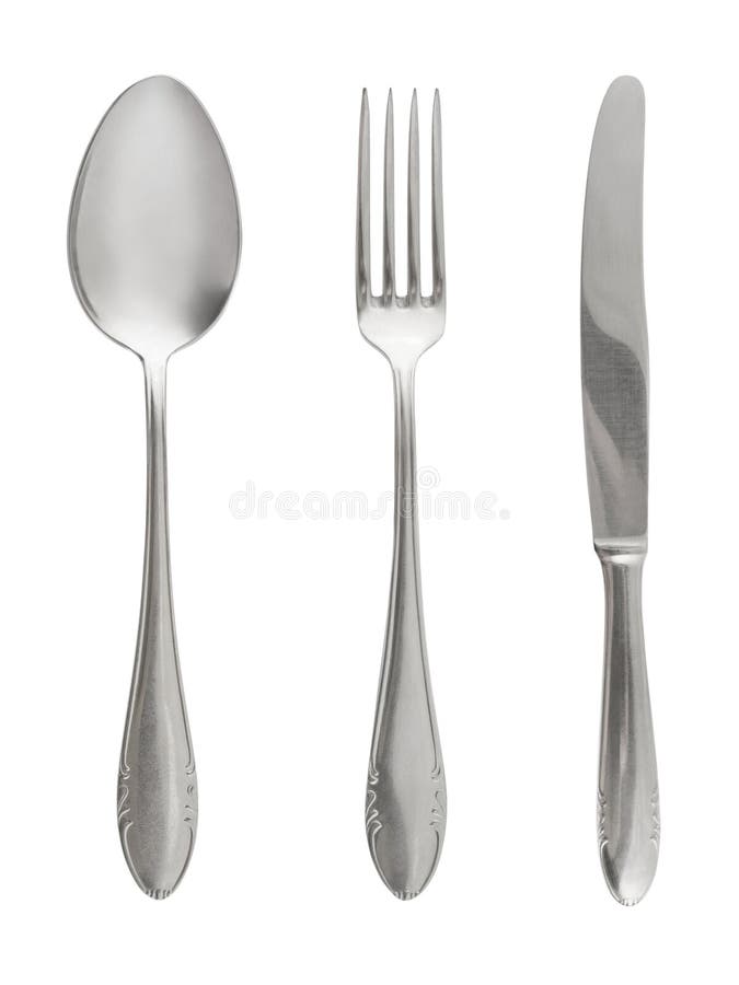 Fork, spoon and knife