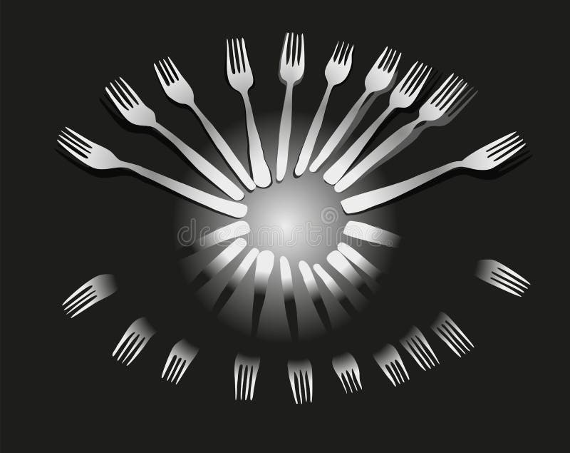Fork to eat eyesight stock vector. Illustration of fantasy 80898210