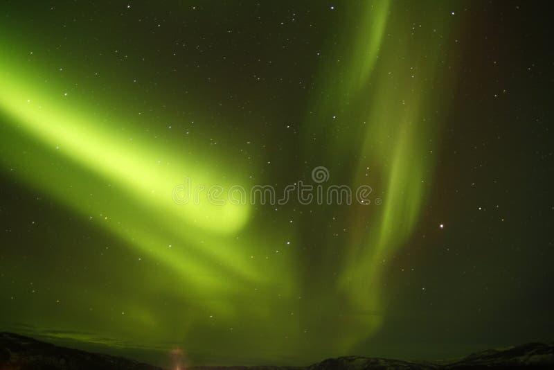 Amazing Forked Northern Lights