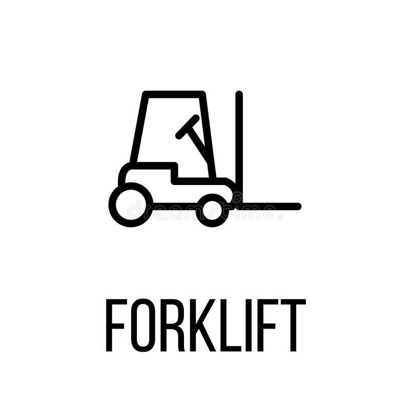 Forklift Outline Transport Icon - Bank2home.com