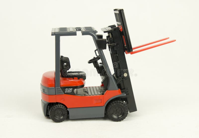 Forklift truck model stock image. Image of merchandise - 28624157