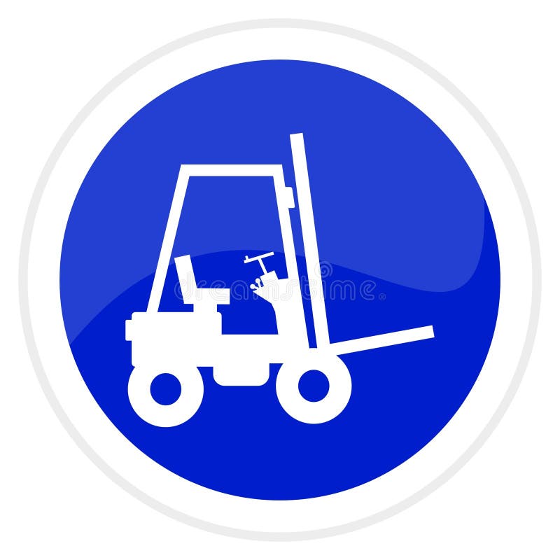 Forklift truck web button