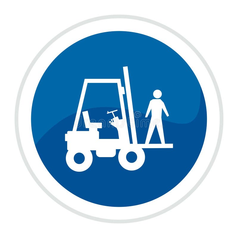 Forklift truck web button