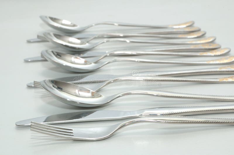 Forks spoons and knife