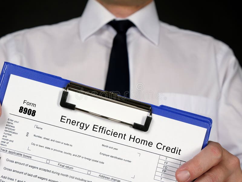 form-8908-energy-efficient-home-credit-editorial-photography-image-of