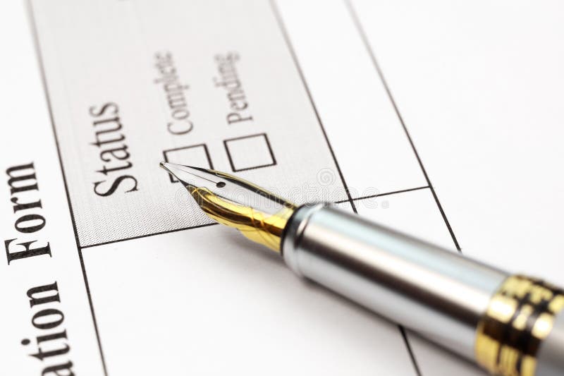 Form Status royalty free stock photography