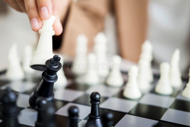 Jogo De Xadrez Que Mostra Esse Rei No Checkmate Foto de Stock