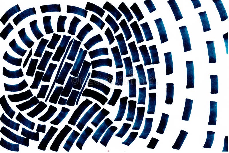 Forma astratta blu scuro di vortice disegnato a mano su fondo bianco illustrazione vettoriale Forma astratta blu scuro di vortice disegnato a mano su fondo bianco illustrazione vettoriale