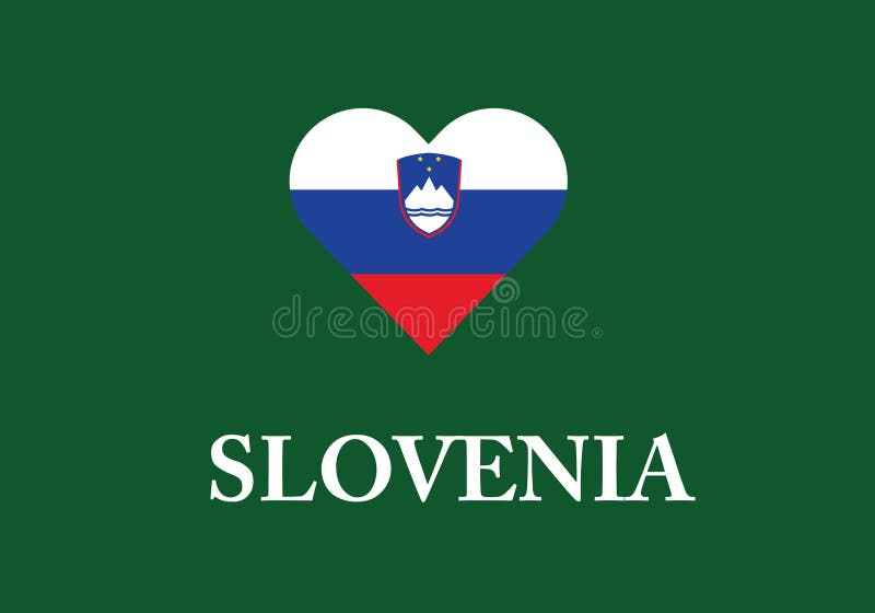 República Amor Eslovénia Emblema Coração Bandeira Slovenija Com Forma  Coração imagem vetorial de Koltukov_Alek© 232407226