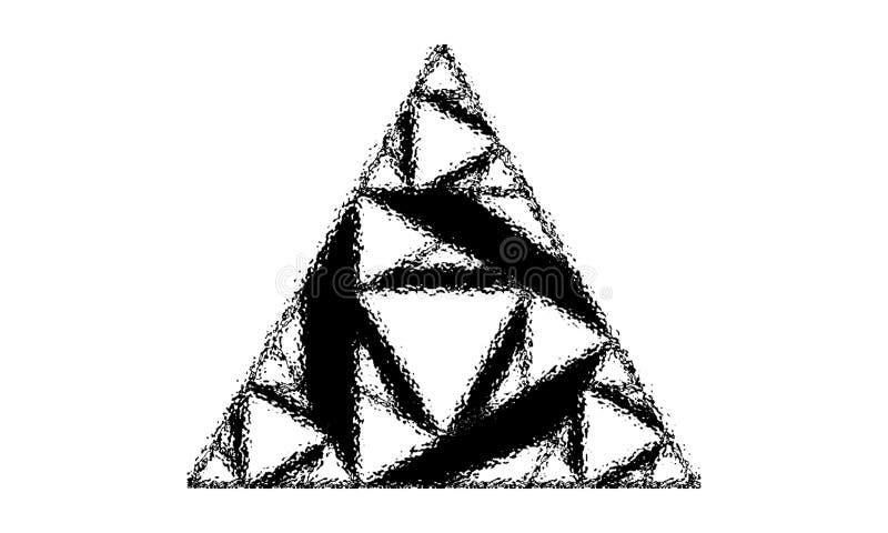 Forma del triángulo hecha de triángulos más pequeños libre illustration Forma del triángulo hecha de triángulos más pequeños libre illustration