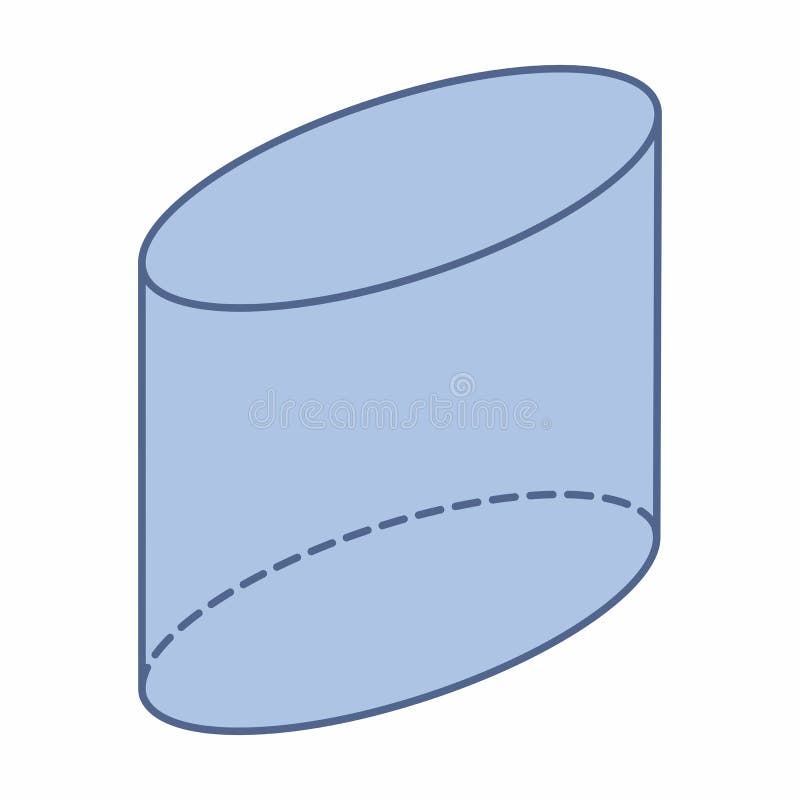 Metáfora semestre Regresa Forma Geométrica Del Cilindro Elíptico Ilustración del Vector - Ilustración  de cilindro, muestra: 230438462