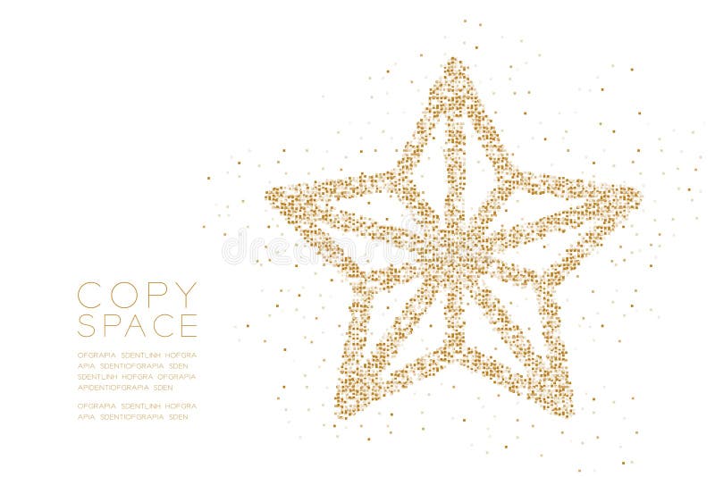 Forma geométrica de la estrella de la Navidad del modelo del pixel de la caja cuadrada del extracto, illustratio del color oro de stock de ilustración Forma geométrica de la estrella de la Navidad del modelo del pixel de la caja cuadrada del extracto, illustratio del color oro de stock de ilustración