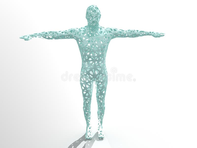 forma humana modelo 3D ilustração royalty free forma humana modelo 3D ilustração royalty free
