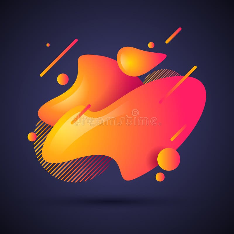 Forma líquida del extracto del ejemplo del vector Las ondas coloridas flúidas modernas de la pendiente diseñan con las líneas y l ilustración del vector Forma líquida del extracto del ejemplo del vector Las ondas coloridas flúidas modernas de la pendiente diseñan con las líneas y l ilustración del vector