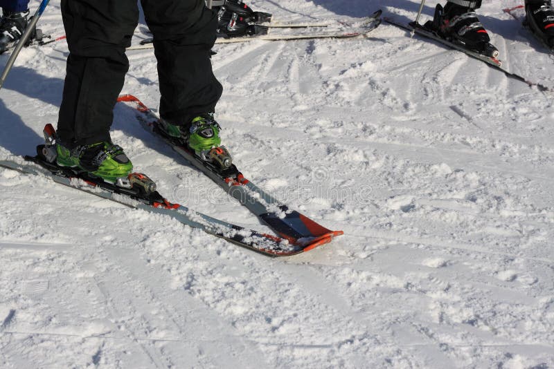 Formación de la cuña para controlar el esquí