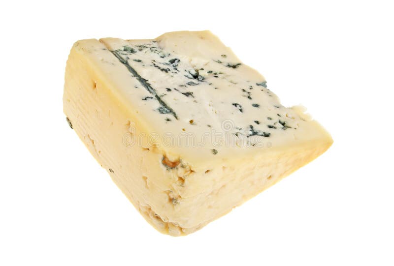 Formaggi blu su fondo bianco immagine stock libera da diritti