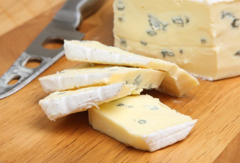 Formaggio Blu Cremoso fotografie stock