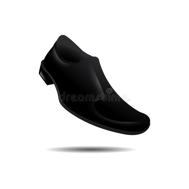 Formal Man Shoe Isolated Vector Illustration Stock Vector