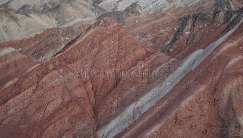 Formas de relieve coloridas de Danxia de China de la visita fotos de archivo Formas de relieve coloridas de Danxia de China de la visita fotos de archivo