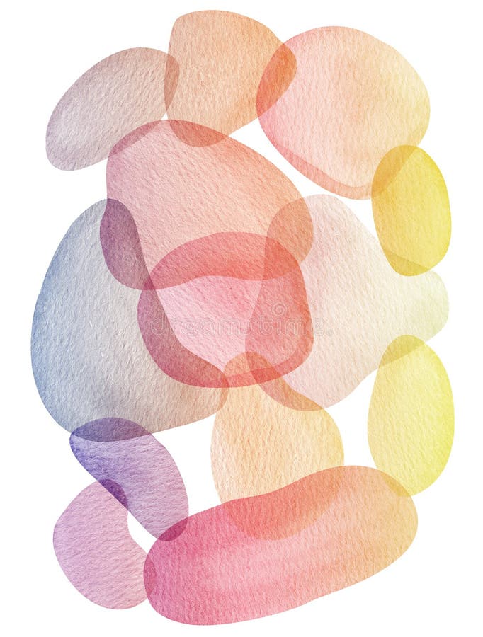 Abstract round shapes, watercolor abstract composition, watercolor abstract background, on white. Abstract round shapes, watercolor abstract composition, watercolor abstract background, on white