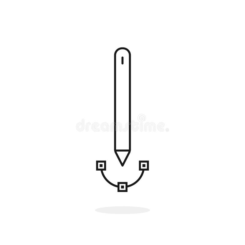 Format som tunn digital penna vektor illustrationer