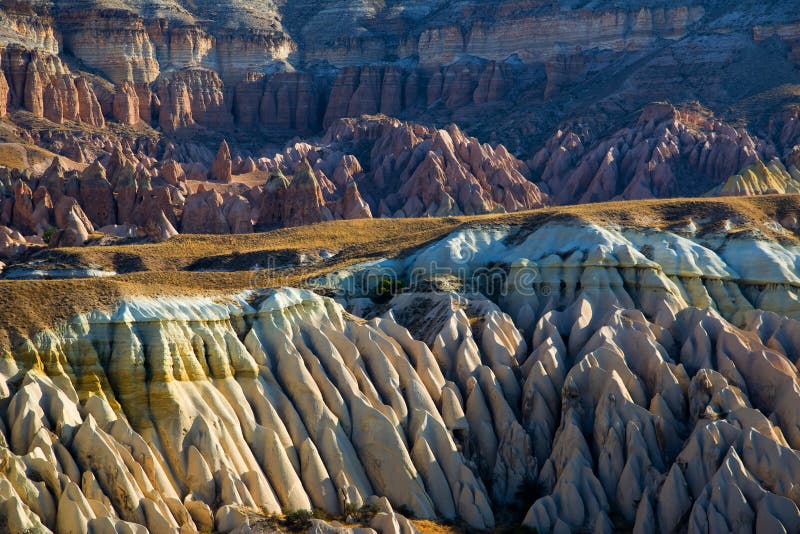 Formations de roche dans Cappadocia photos stock