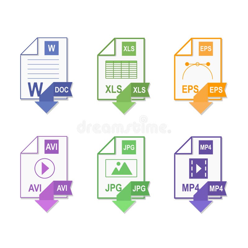 Formato de archivo Diseño plano libre illustration Formato de archivo Diseño plano libre illustration