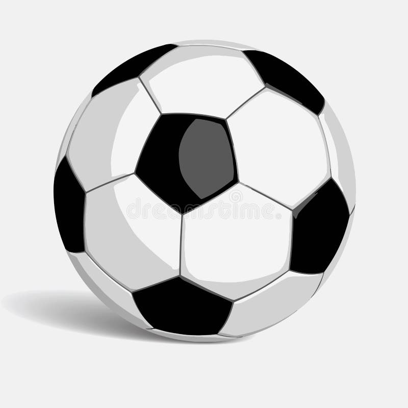Formato do vetor da bola de futebol do futebol ilustração stock Formato do vetor da bola de futebol do futebol ilustração stock