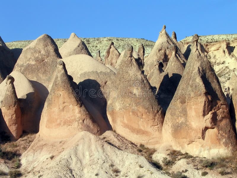 Formazioni rocciose coniche, Cappadocia, Turchia