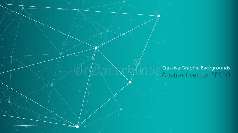 Forme abstracte creative fundaluri vectoriale și linii conectate vector illustration