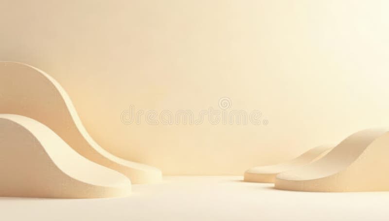 Forme abstracte de bej deschis, canavuri minimaliste de fundal curate și netede vector illustration