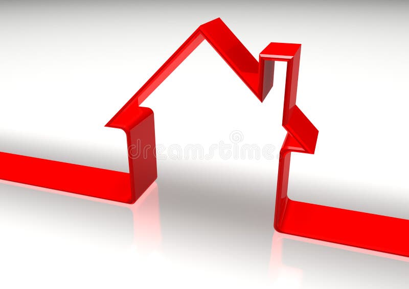 forme de rouge de maison illustration de vecteur forme de rouge de maison illustration de vecteur