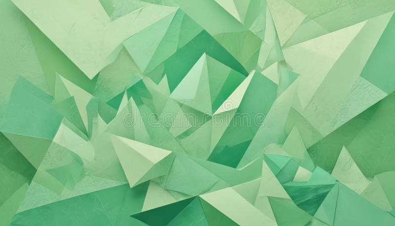 Forme e linee geometriche minime a colori verdi chiaro illustrazione di stock