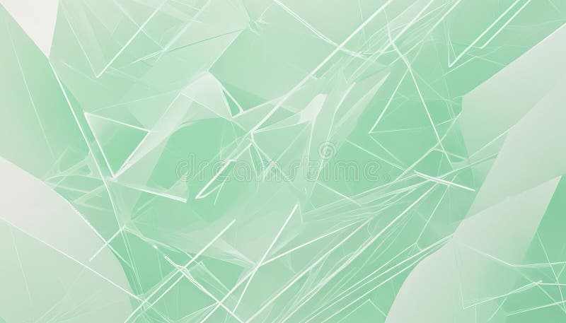 Forme e linee geometriche minime a colori verdi chiaro illustrazione di stock