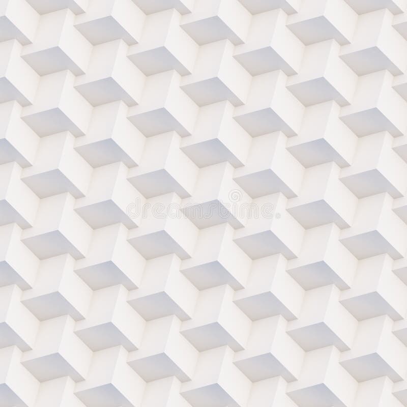 Forme geometriche bianche e beige del modello senza cuciture 3D