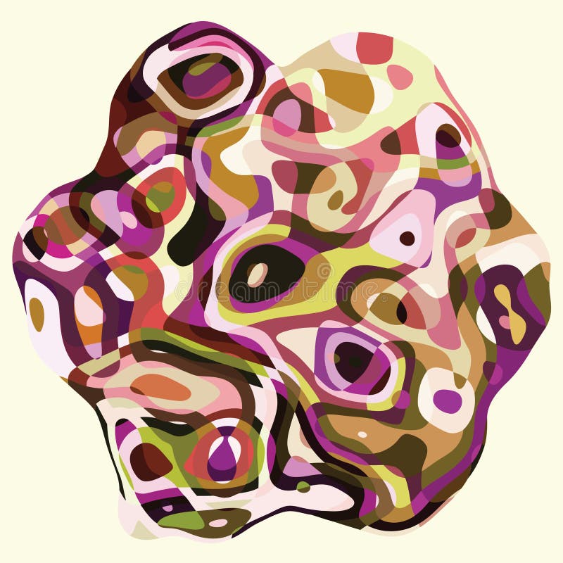 Forme géométrique avec le calibre onduleux coloré abstrait de carte de fond illustration de vecteur